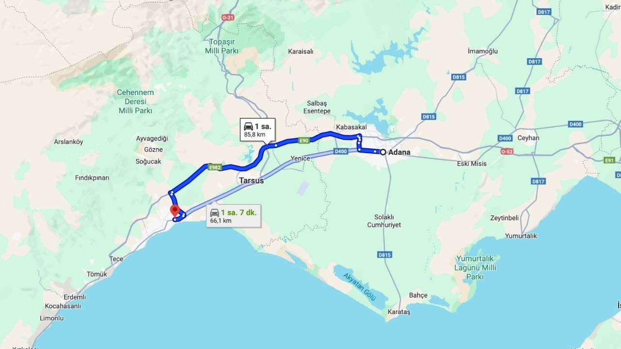 Adana’dan Mersin’e Araçla Gidilir mi?